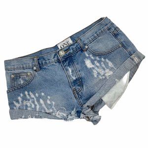 One Teaspoon Distressed Bandits Shorts Size 29